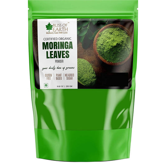 Bliss of Earth Certified Organic Moringa Leaves Powder  Grab2Buy Bliss of Earth Grab2Buy