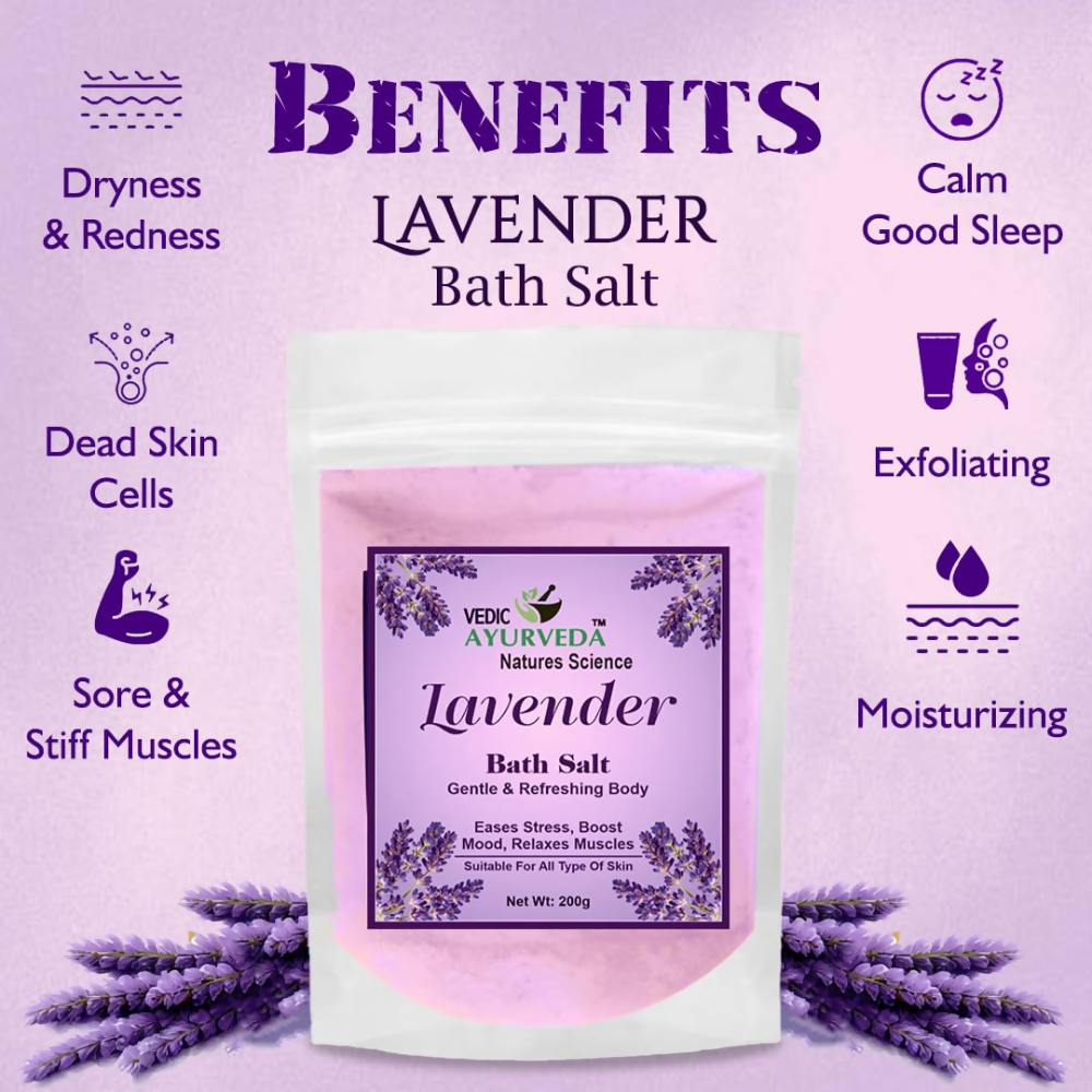 VedicAyurveda Lavender Bath Salt  Grab2Buy VedicAyurveda Grab2Buy