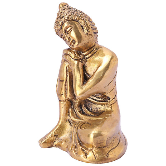 DreamKraft Metal Lord Buddha Idol - Grab2buy