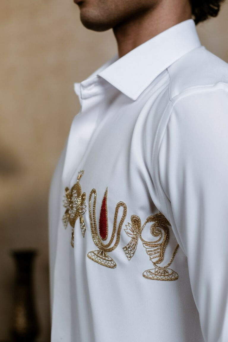 British White Kanaka Murti Shirt By Hilo Design 