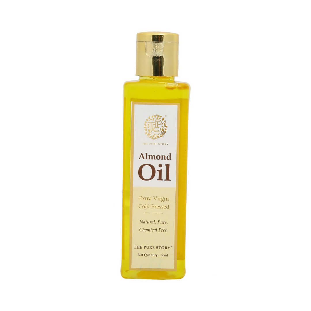The Pure Story Sweet Almond Oil Pure Cold Pressed For Hair, Skin, Face Care & Massage  Grab2Buy The Pure Story Grab2Buy