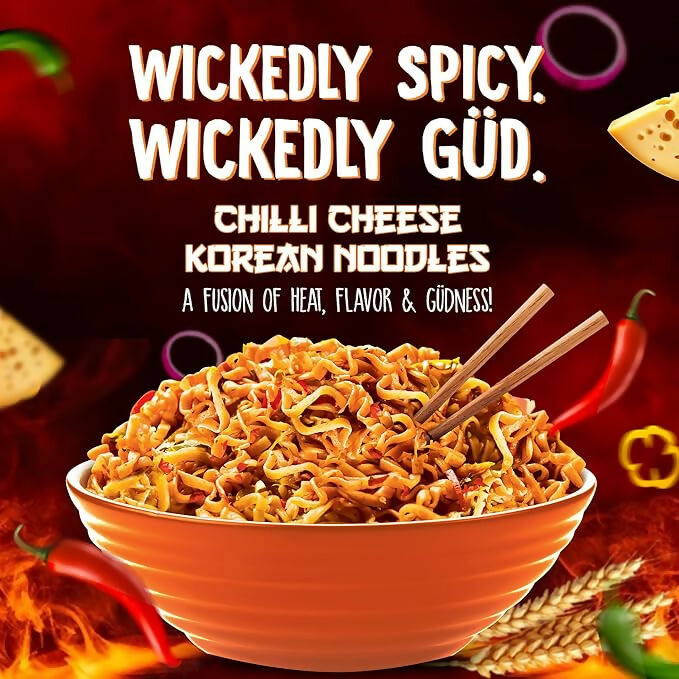WickedGud Chilli Cheese Korean Instant Cup Noodles  Grab2Buy WickedGud Grab2Buy
