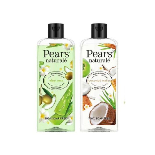 Pears Naturale Nourishing Coconut Water & Detoxifying Aloevera Body Wash Combo - Grab2buy