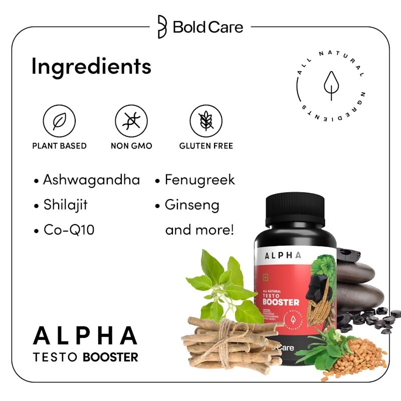 Bold Care Alpha Natural Testo Booster Tablets 