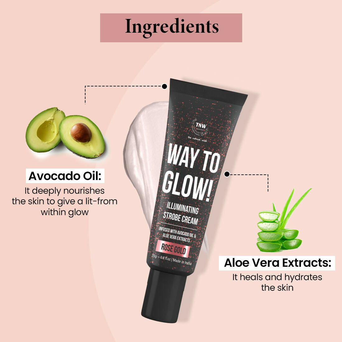 The Natural Wash Way To Glow! Illuminating Strobe Cream - 01 Rose Gold  Grab2Buy The Natural Wash Grab2Buy