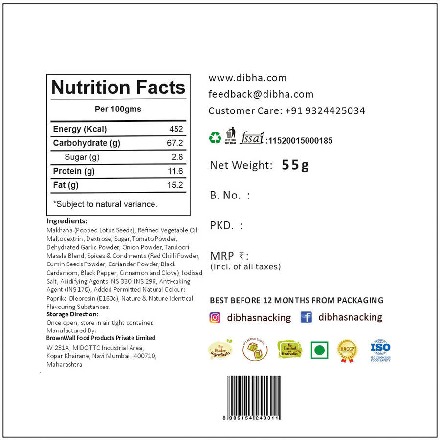 Dibha Tandoori Makhana