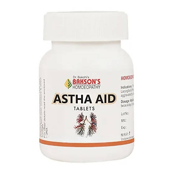 Bakson's Homeopathy Astha Aid Tablets 