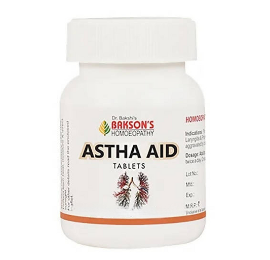 Bakson's Homeopathy Astha Aid Tablets 