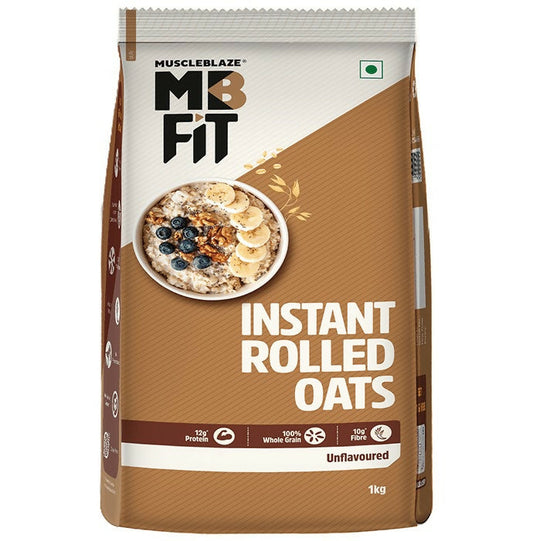 MuscleBlaze Instant Wholegrain Rolled Oats - Grab2buy