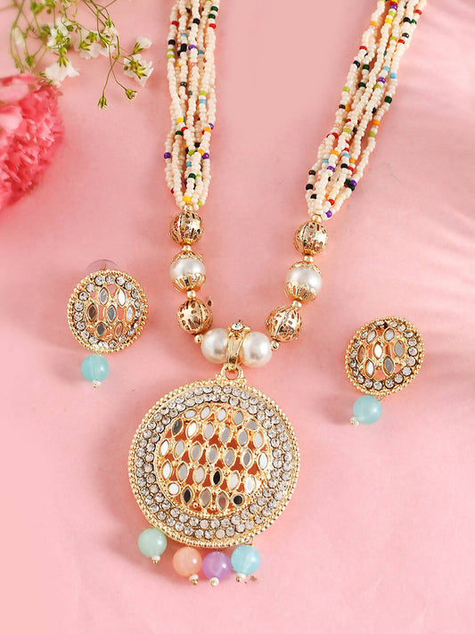 VOJ Women Multi Color stainless steel Jewellery Set | Grab2Buy