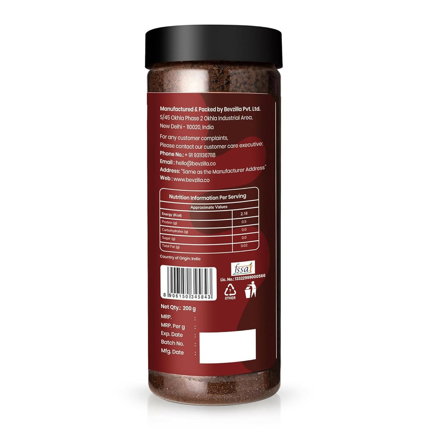 Bevzilla Chocolate & Mocha Coffee Powder 100% Pure Arabica 