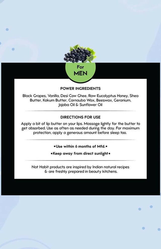 Nat Habit Black Grape Lip Butter - Distacart