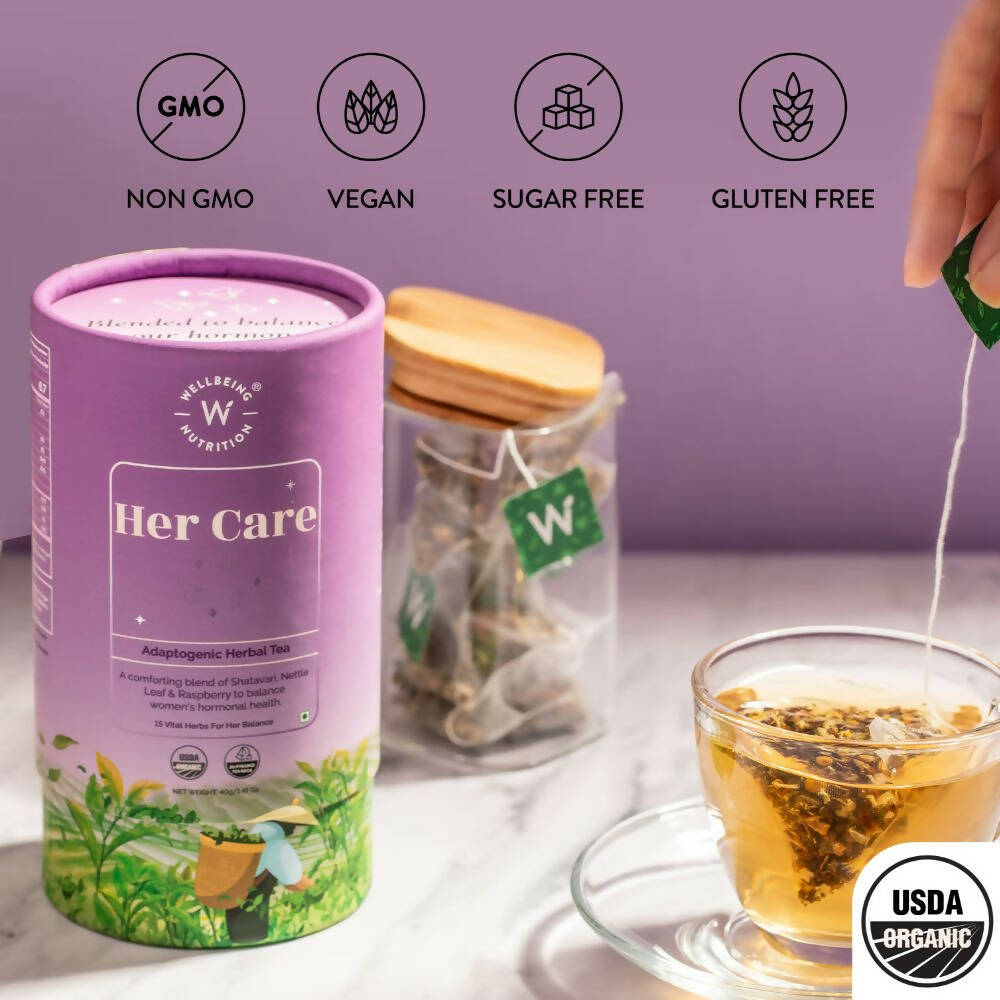 Wellbeing Nutrition Her Care Herbal Tea  Grab2Buy Wellbeing Nutrition Grab2Buy