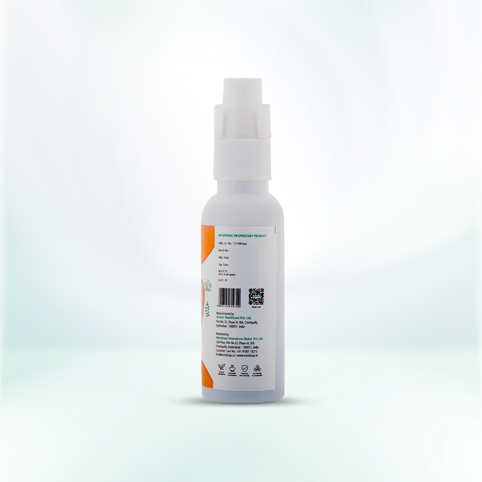 Mintdrops Throat Spray (For Sore Throat Relief) 