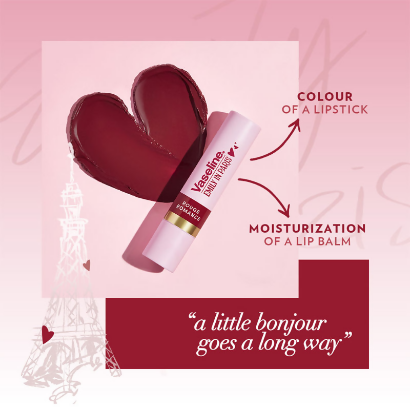 Vaseline Emily In Paris Tinted Lip Balm Stick - Rouge Romance  Grab2Buy Vaseline Grab2Buy