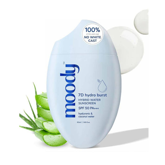 Moody Hybrid Water Sunscreen with SPF 50 PA +++ 