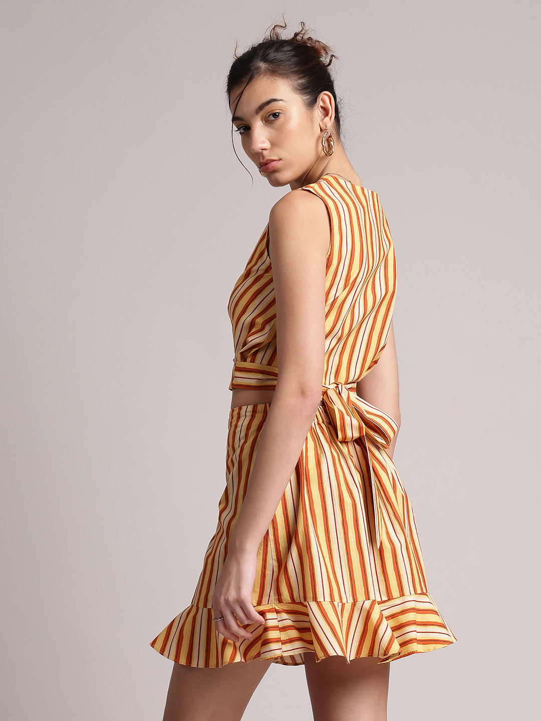 Zaccai Women's Multi Poplin Striped Co-Ords 