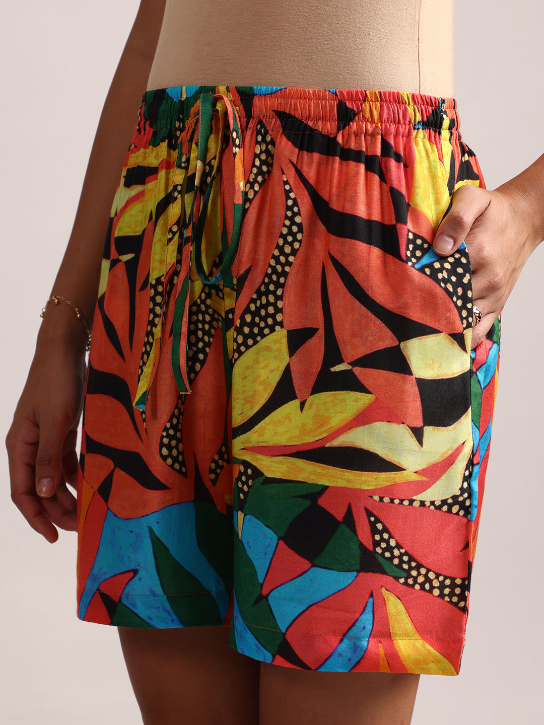 Zaccai Women's Multi Muslin Tropical Co-Ords 
