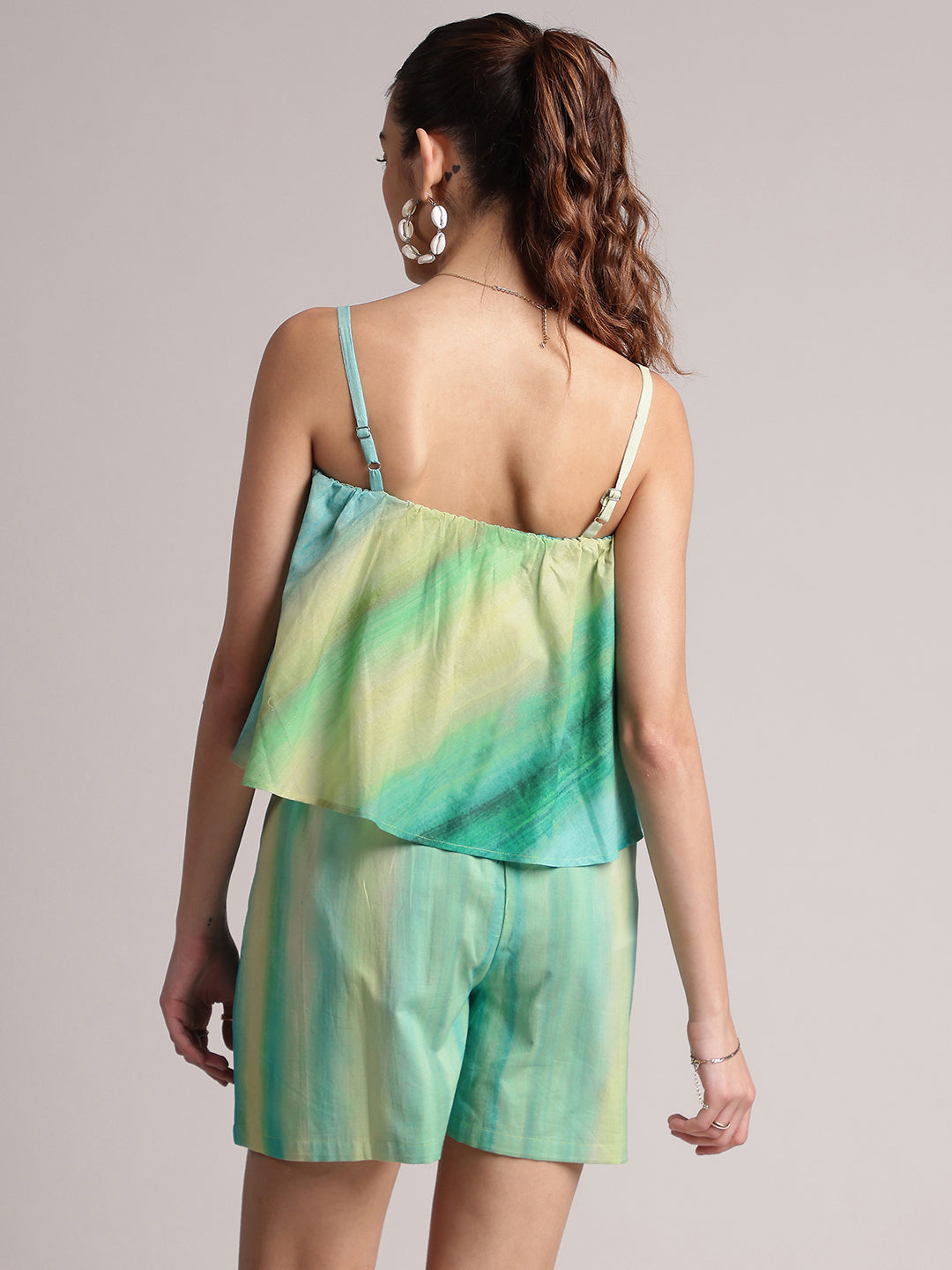 Zaccai Women's Multi Cambric Abstract Jumpsuit 
