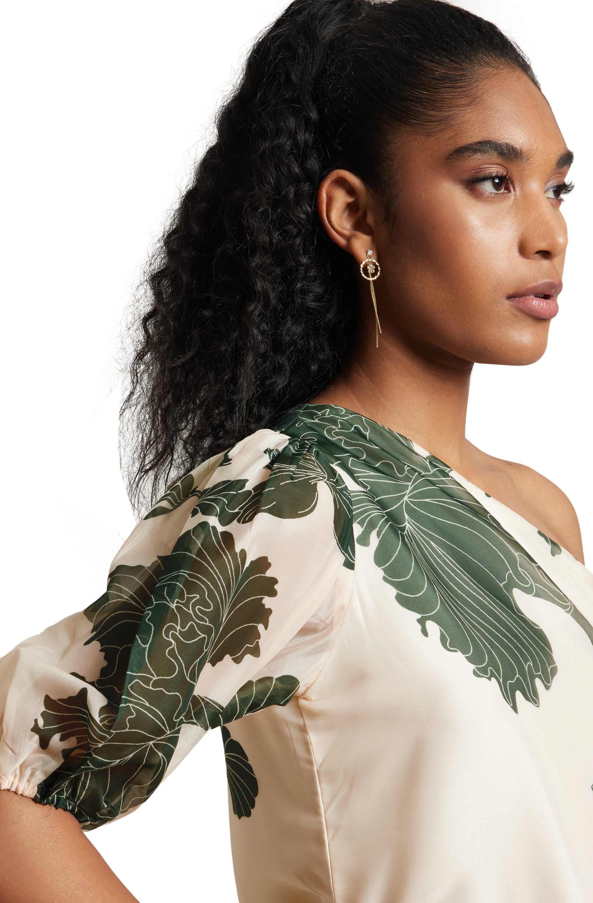 Zaccai Women's Cream Organza Floral Top  Grab2Buy Zaccai Grab2Buy
