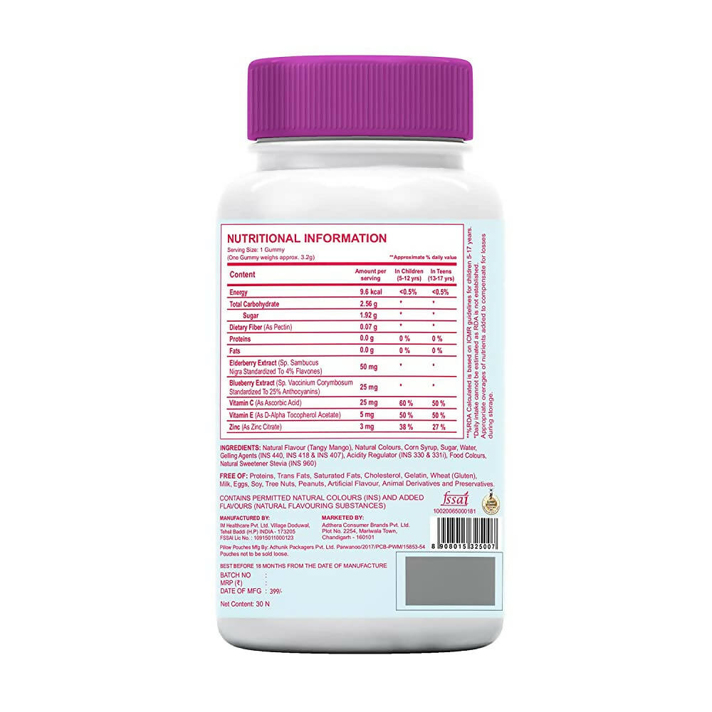 Zingavita Strong Immunity Gummies (Tangy Mango Flavor) 