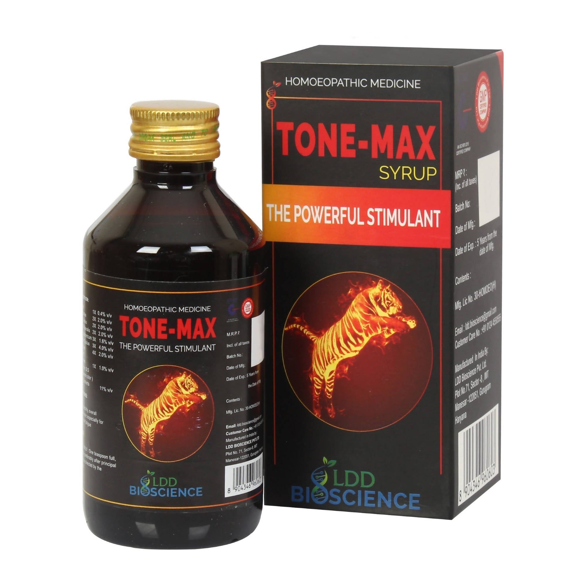 LDD Bioscience Homeopathy Tone-Max Syrup 