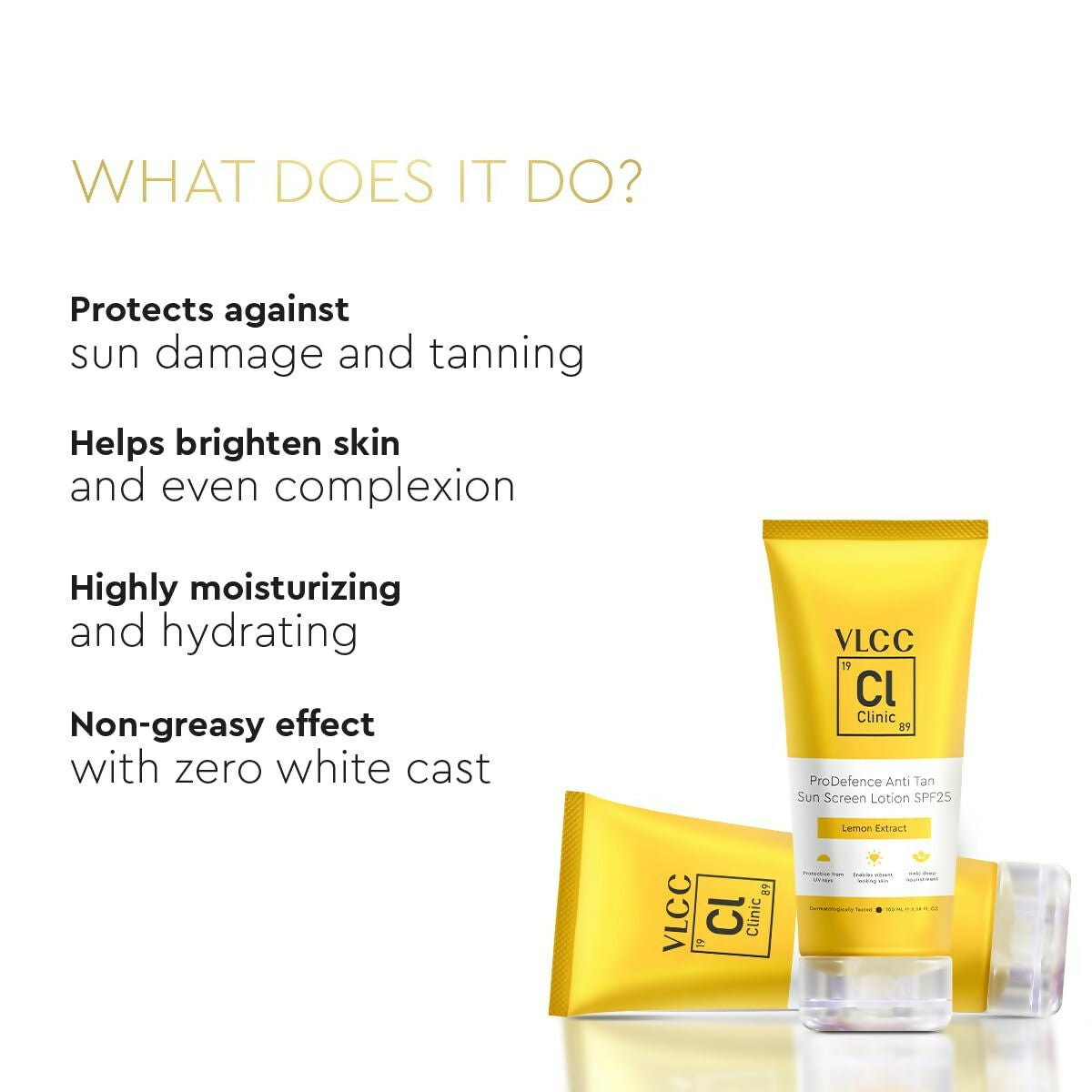 VLCC Clinic ProDefence Anti Tan Sun Screen Lotion SPF 25  Grab2Buy VLCC Grab2Buy