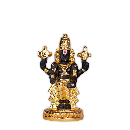 House Of Wemy Gold-Polished Premium Balaji Statue 