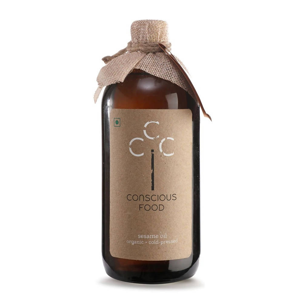Conscious Food Organic Cold Pressed Sesame Oil 
