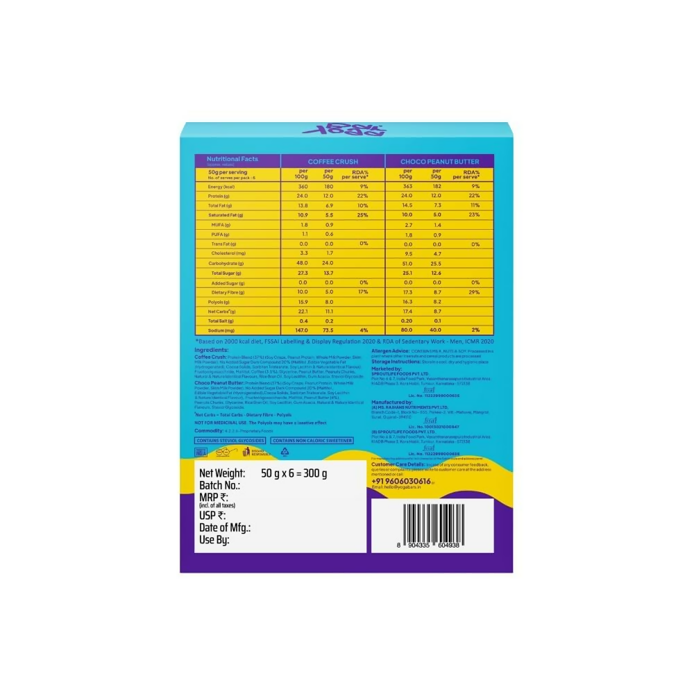 Yoga Bar Variety Pack 12g Strong Protein Bars  Grab2Buy Yoga Bar Grab2Buy