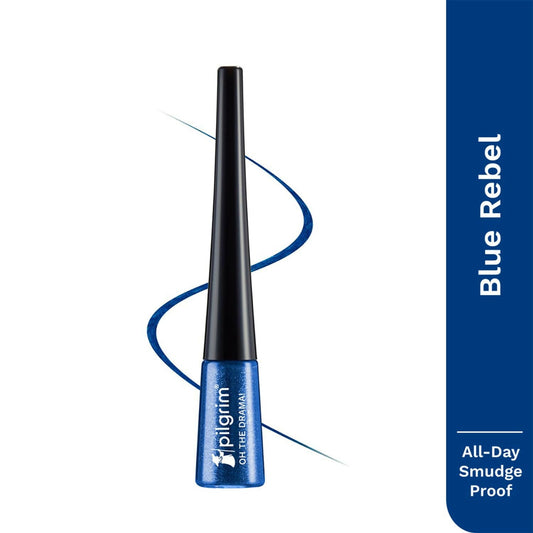 Pilgrim Metallic Eyeliner Blue Rebel, Long Lasting & Smudge Proof Enriched With Argan Oil - Grab2buy