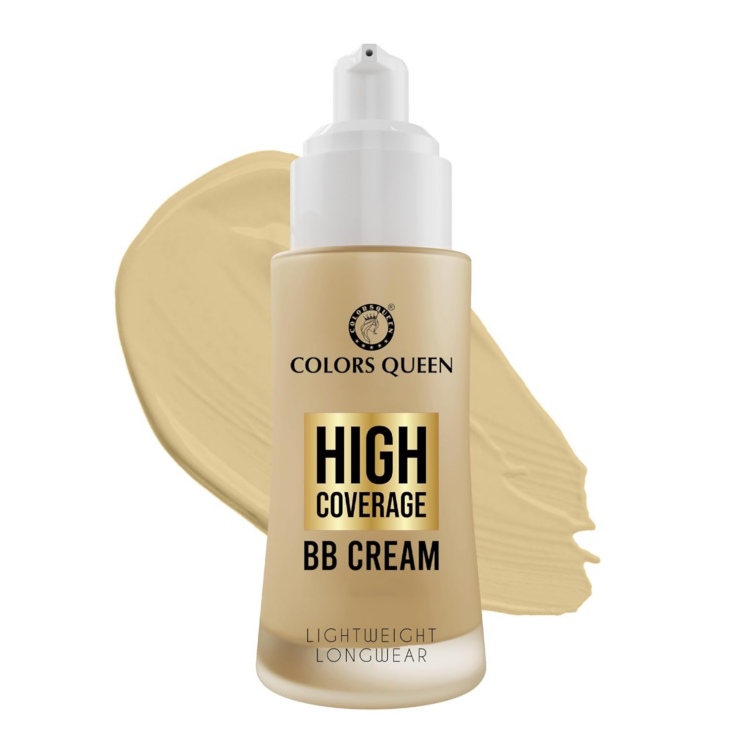 Colors Queen High Coverage BB Cream Foundation - Natural Beige | Swadesiicart
