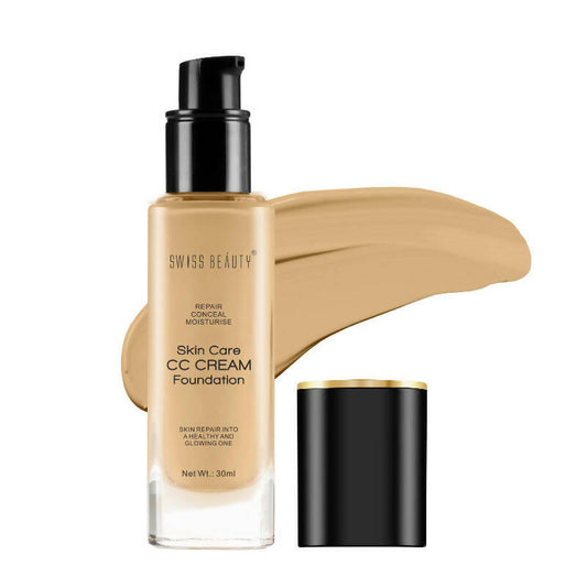 Swiss Beauty Skin Care CC Cream Liquid Foundation - 6 Beige Sand 