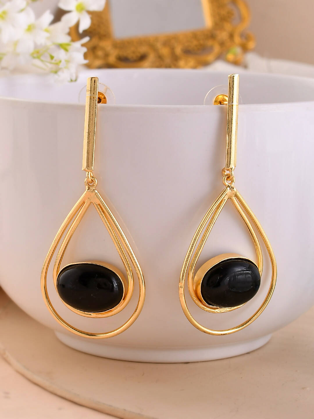 VOJ Women Gold Color stainless steel Earrings | Grab2Buy