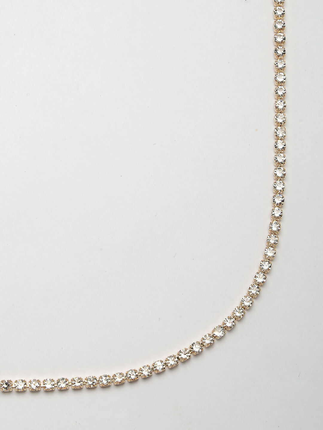 NVR Women's Gold-Polished AD-Studded Kamarbandh Waist Chain 