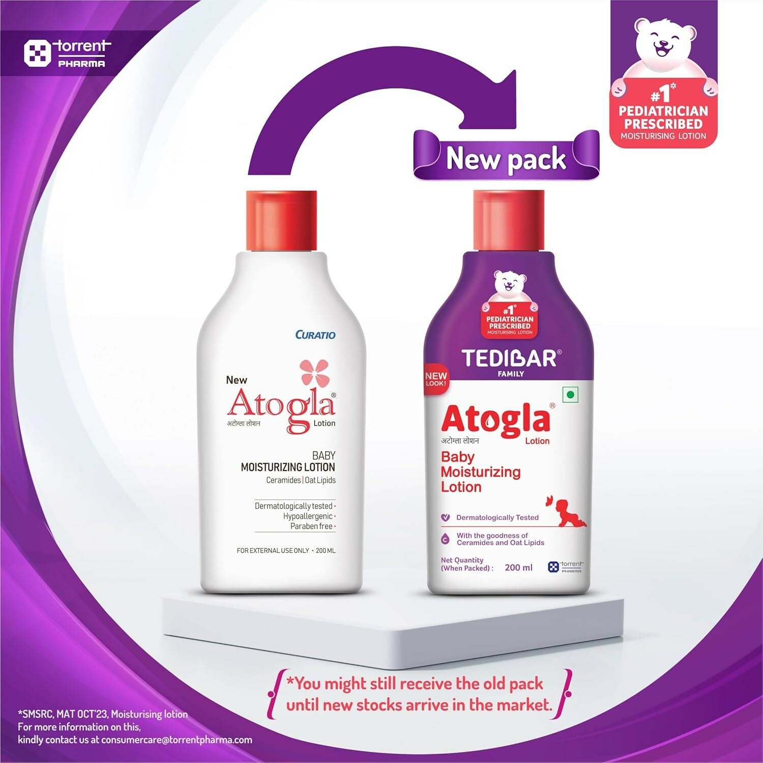 Tedibar Atogla Baby Moisturising Lotion for Baby's Soft, Gentle & Supple Skin