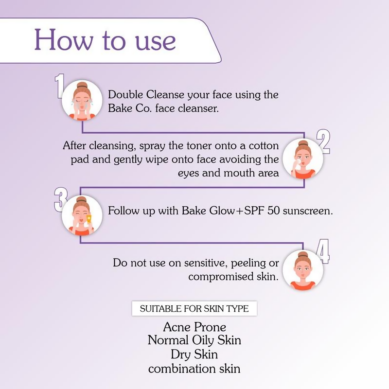 Bake 5% Niacinamide Toner With Fermented Rice Water  Grab2Buy Bake Grab2Buy