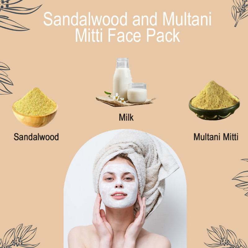 Wild Organic Sandalwood Powder For Skin And Body Pack 