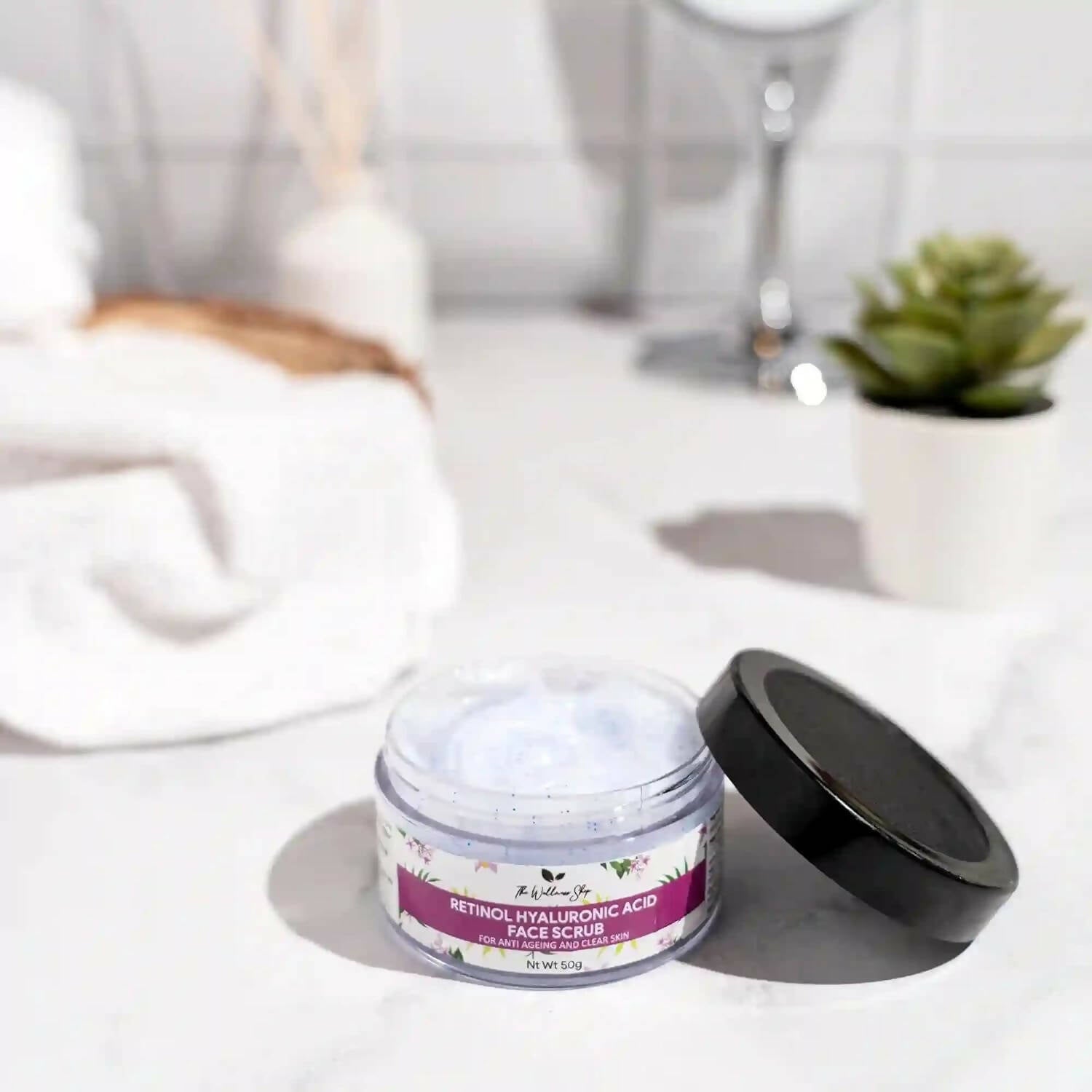 The Wellness Shop Retinol And Hyaluronic Acid Face Scrub  Grab2Buy The Wellness Shop Grab2Buy