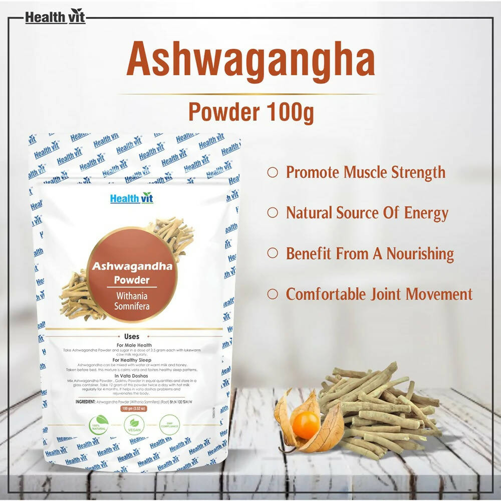 Healthvit Natural Ashwagandha Powder 