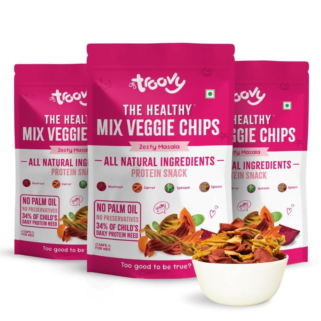Troovy Healthy Masala Vegetable Chips Tasty & High Protein Snacks  Grab2Buy Troovy Grab2Buy