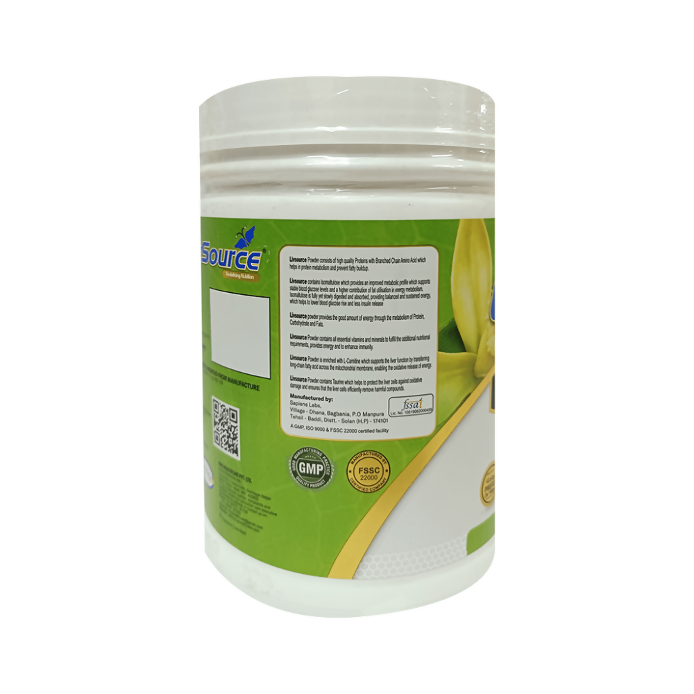 Invig LivSource Powder with Protein & BCAA for Muscle Growth, Sugar & Gluten Free - Flavour Vanilla 