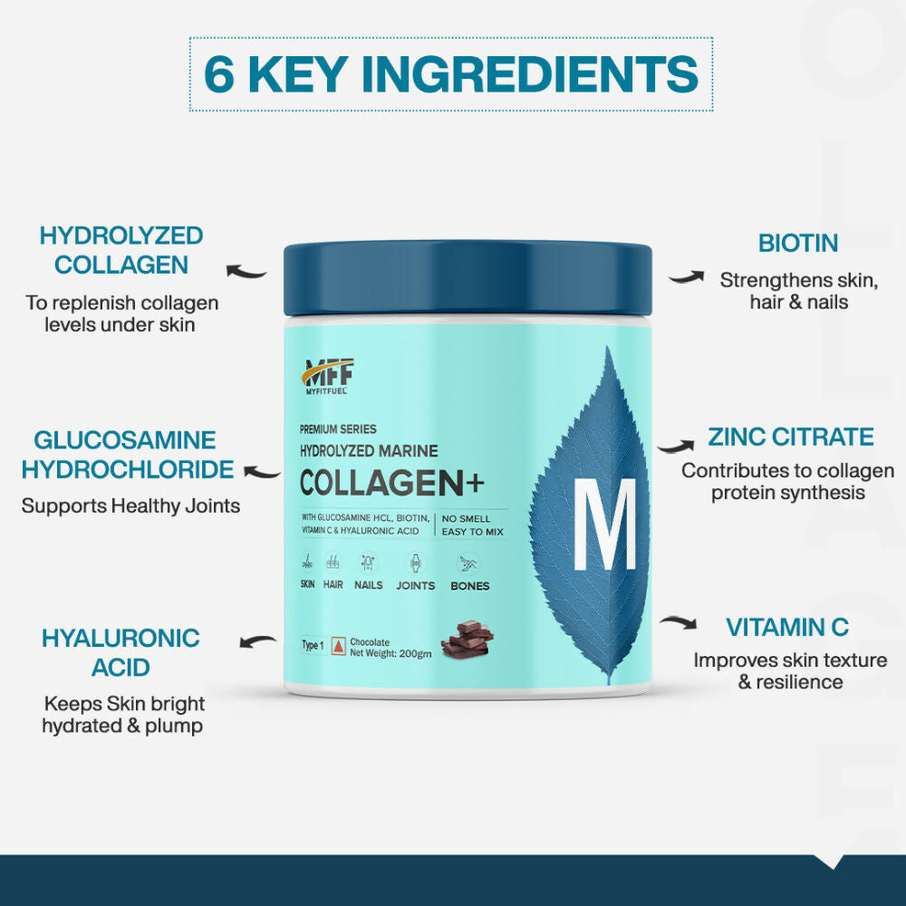 MyFitFuel Hydrolyzed Marine Collagen - Orange