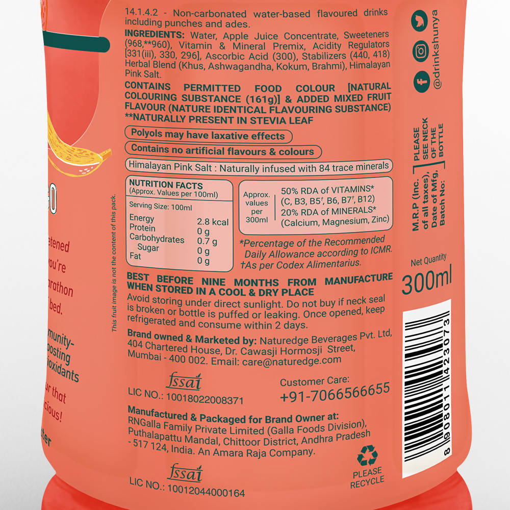 Shunya Go Zappy Mixed Fruit Mania health benefits