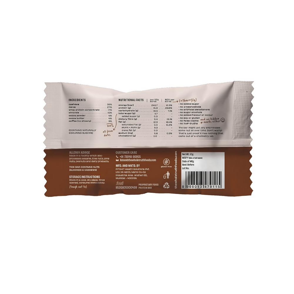 The Whole Truth Protein Bars - Coffee Cocoa  Grab2Buy The Whole Truth Grab2Buy