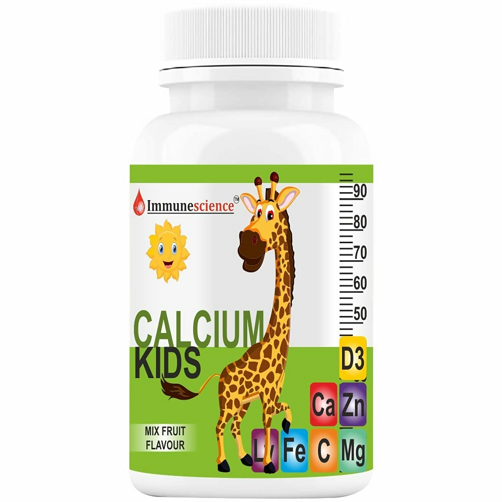 Immunescience Calcium With Vitamin D3 (Vitamin D) Tablets For Kids 