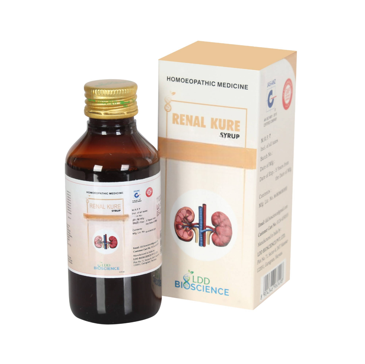 LDD Bioscience Homeopathy Renal Kure Syrup – Homeopathic Kidney Stone & Urinary Wellness Tonic 
