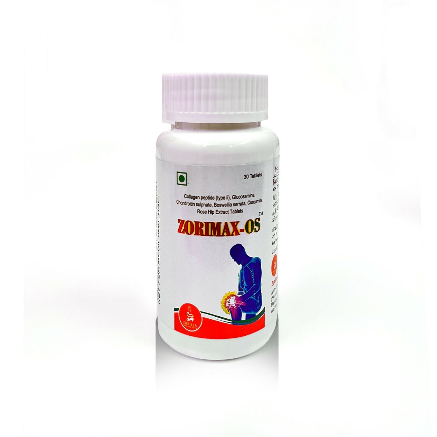 Zorilla Life Science Zorimax OS Collagen Peptide Tablets 
