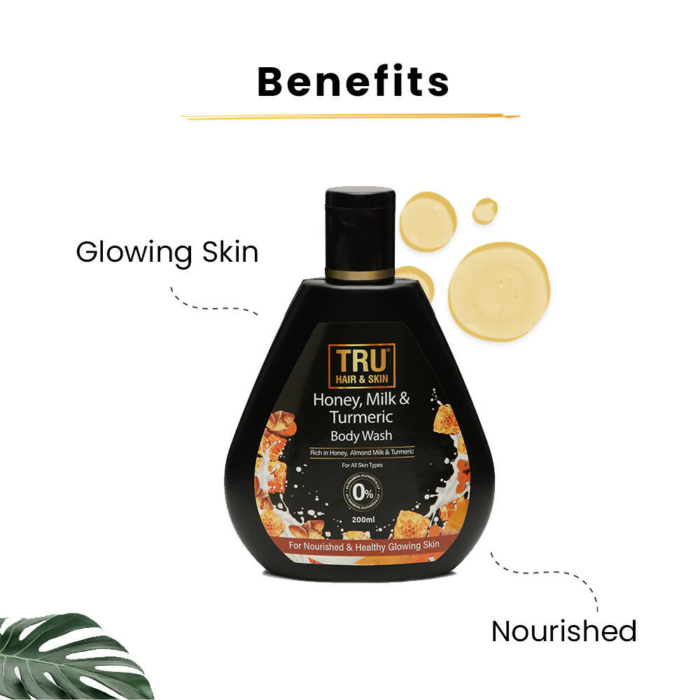 Tru Hair & Skin Honey, Milk & Turmeric Body Wash  Grab2Buy Tru Hair & Skin Grab2Buy