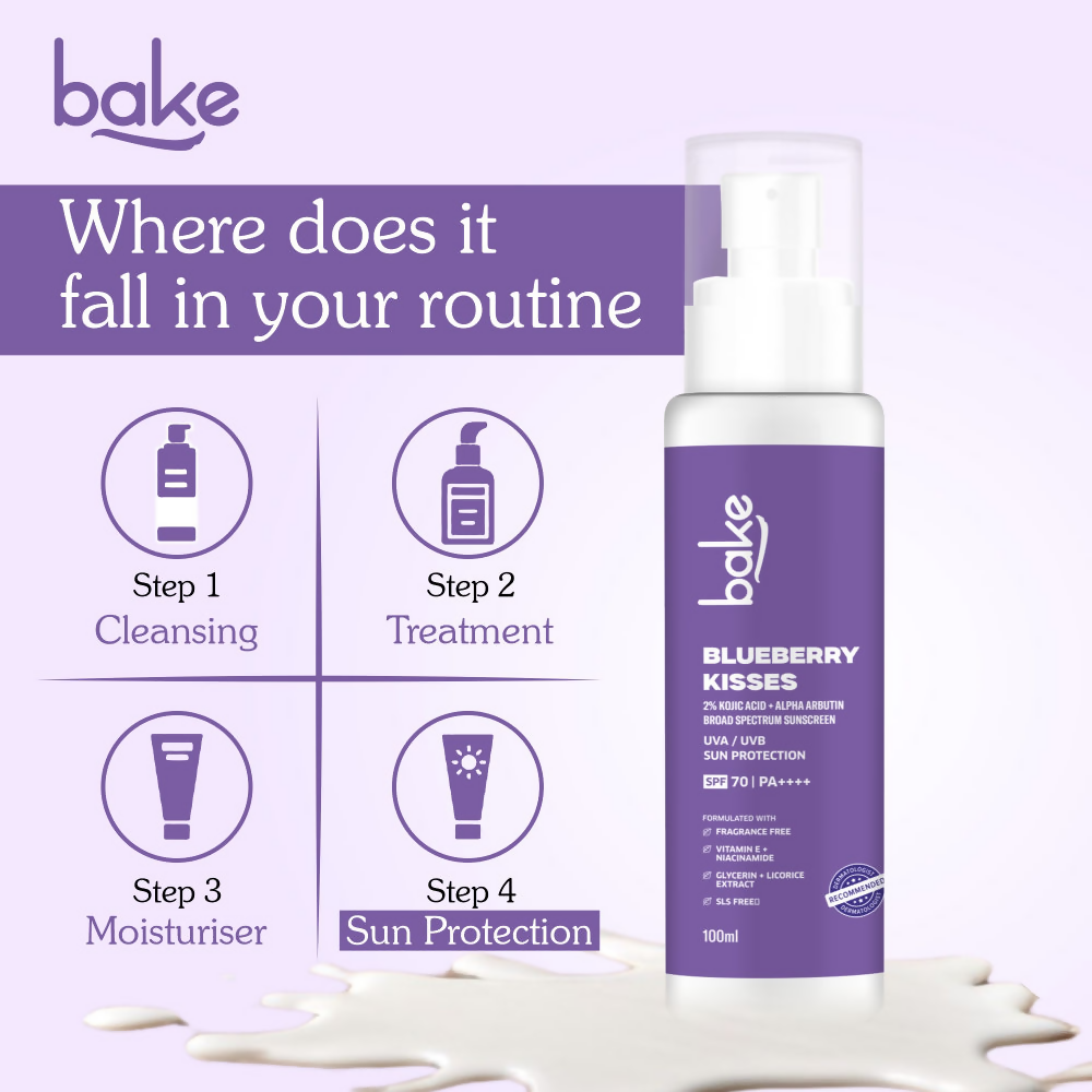 Bake 2% Kojic Acid Sunscreen Spf 70 With Alpha Arbutin & Niacinamide  Grab2Buy Bake Grab2Buy